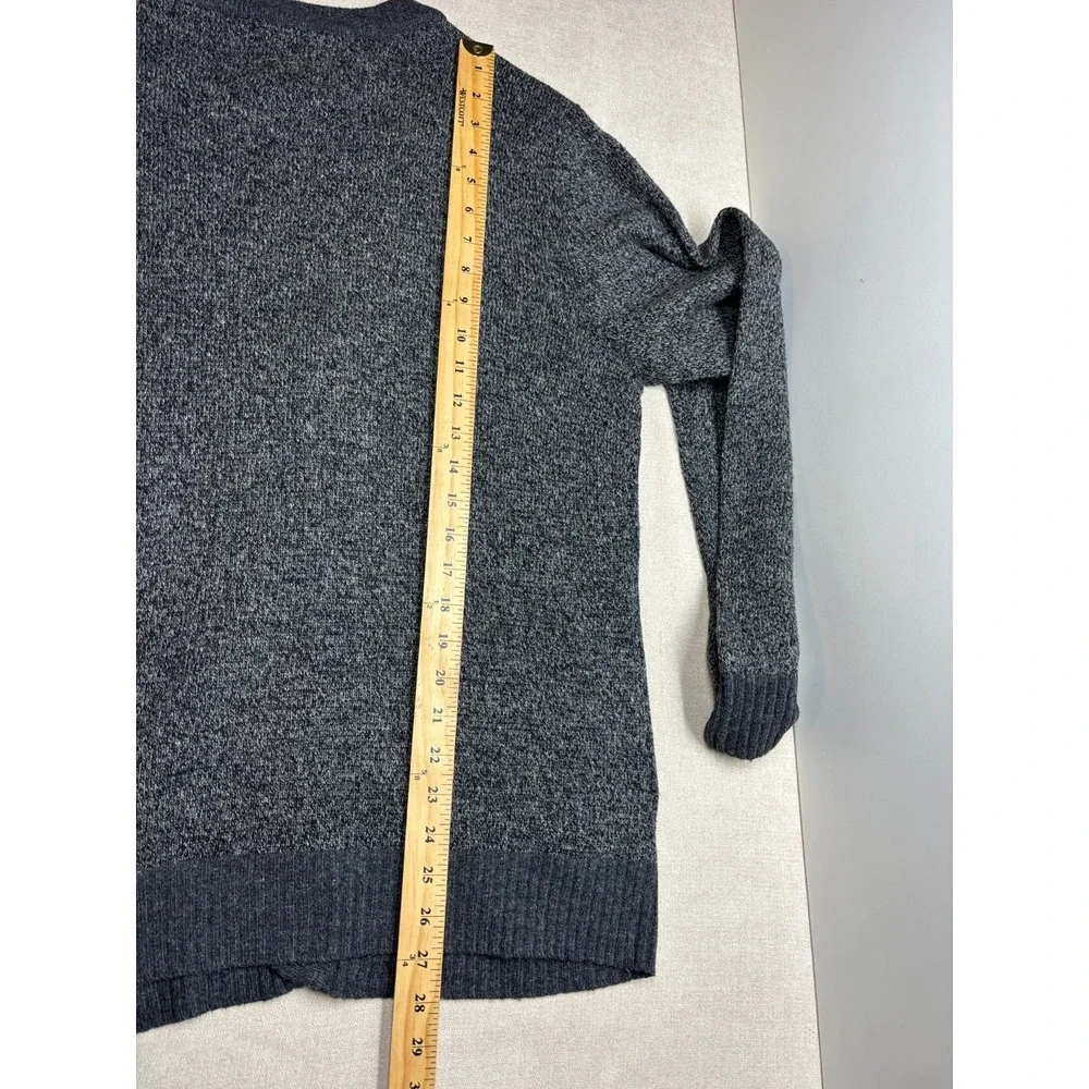 O'Hanlon Mills Sweater Mens M Gray Cardigan Lambswool Blend